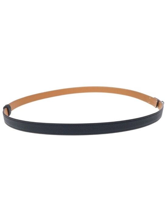 Hermes Kelly Belt Leather Epsom Black Brown Silver main image 5